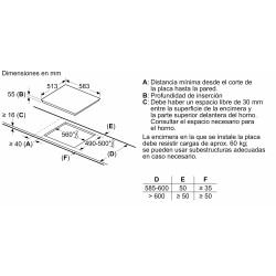 BALAY INDUCCION 3Fu. 3EB865XR IND 219250 ZONA EXTRA GRANDE DE 28Cm.