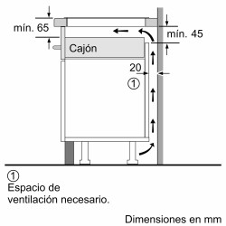 BALAY INDUCCION 3Fu. 3EB865XR IND 219250 ZONA EXTRA GRANDE DE 28Cm.