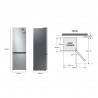 SAMSUNG COMBI 185Cm.  (Cla.C) RB34C600CSA/EF 185x59x66 No frost  INOX 261208