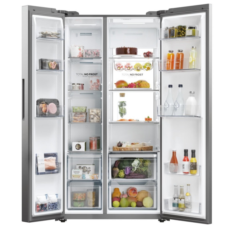 HAIER FRIGO AMERICANO (Cla. A) 177Mt. HSW79F18ANMM 177x91 NO FROST INOX DSP 276448 HAIER FRIGO AMERICANO (Cla. A) 177Mt. HSW79F18ANMM 177x91 NO FROST INOX DSP 276448