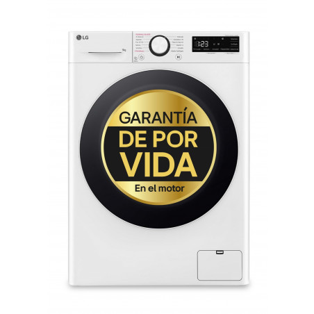 LG LAVADORA 9Kg.  (Cla A-10%) F4WR6009A0W  1400R. SMART STEAM 263700