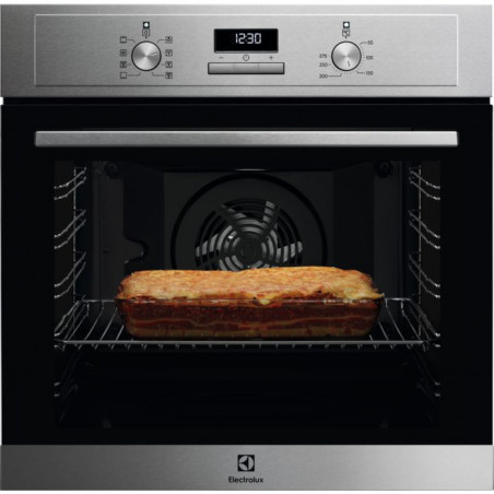 ELECTROLUX Horno (Cla.A) multifuncion EOF3H50BX, 65 litros, 7 funciones, display LED, carril telescopico 250632