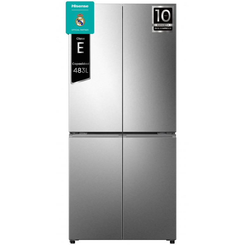 FRIGORIFICO HISENSE (Cla. E) AMERICANO RQ5P470SEIE 179x80x70 4P NO FROST INOX 274076 FRIGORIFICO HISENSE (Cla. E) AMERICANO RQ5P470SEIE 179x80x70 4P NO FROST INOX 274076