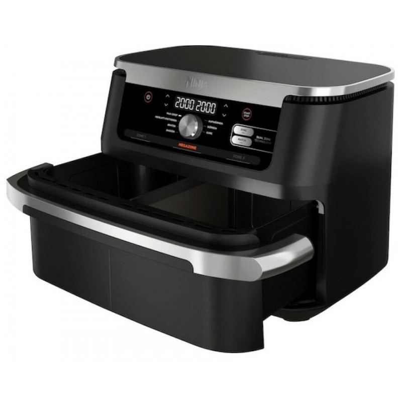 NINJA FREIDORA DE AIRE MULTIFUNCION AF500EU DOBLE SEPARABLE 10,4L negro inox 241934