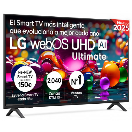 TV LG 50" LED 50UA75006LA - 4K Ultra HD, Smart TV WebOS 2025, Dolby Digital 20 W, HDR10 y HLG 286523