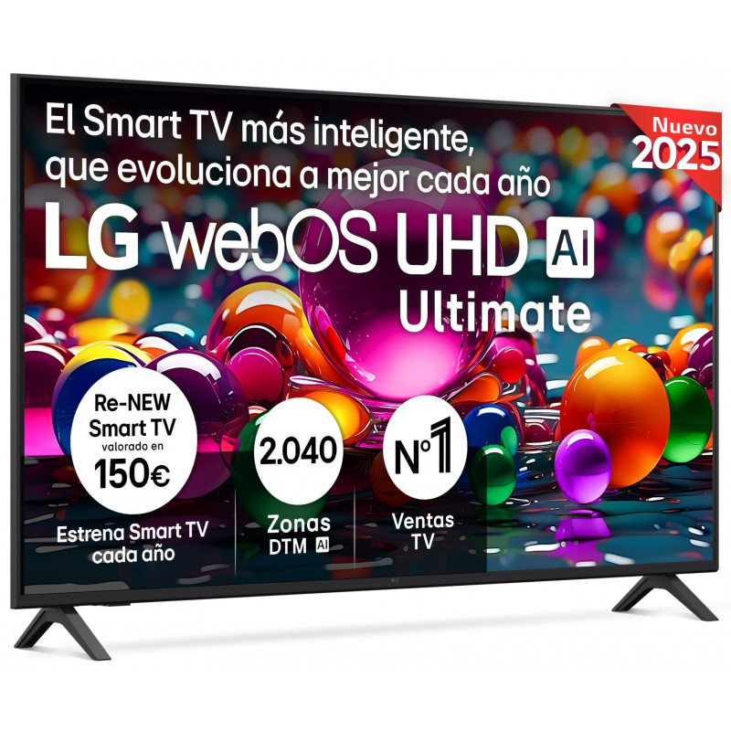 TV LG 55" LED 55UA75006LA - 4K Ultra HD, Smart TV WebOS25, Dolby Digital 20W, HDR10 y HLG 287254