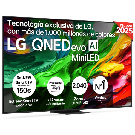 TV LG 86" QNED MiniLED 86QNED86A6A - 4K Ultra HD, WebOS 25, Dolby Digital 20W, HDR10 283094