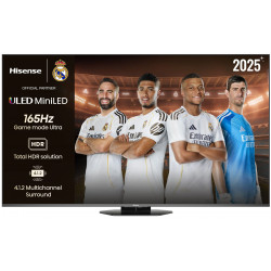 TV Hisense 65" MiniLED 65U8Q - 4K Ultra HD, Smart TV, 165 Hz, 50 W RMS, HDR10+ Adaptive 284982