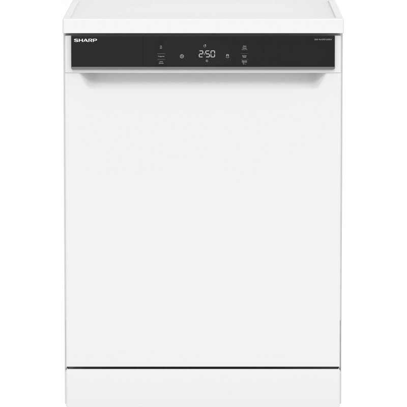 Lavavajillas Sharp QWNA35F44BW - Clase B, 3ª Bandeja, 9L, 44dB, 14 Servicios, 8 Programas, Blanco 252664