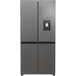 Frigorífico Americano Hoover HHCR3818EWPL - 182x83x65 cm, 4 Puertas, 463 L, No Frost, Display, Inox 267118