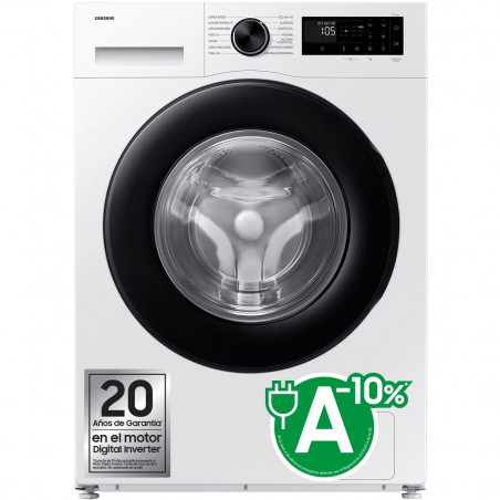 Lavadora Samsung WW90DG5G34AEEC  9 kg, 1400 rpm, Clase A -10%, 12 Programas, 72 dB, Blanco 287273