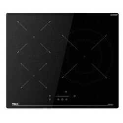 Placa Inducción Teka IBC63110SSM BK 112520049 - 3 Zonas, 9 Potencias, Power Plus, Negro 279694