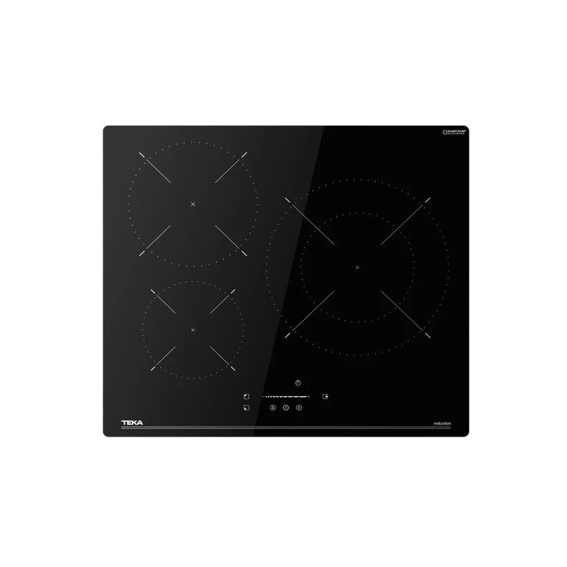 Placa Inducción Teka IBC63110SSM BK 112520049 - 3 Zonas, 9 Potencias, Power Plus, Negro 279694