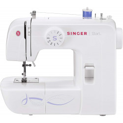 Maquina de coser Singer 1306 - 6 puntadas, eléctrico, sector largo de puntada, blanco y morado 265239