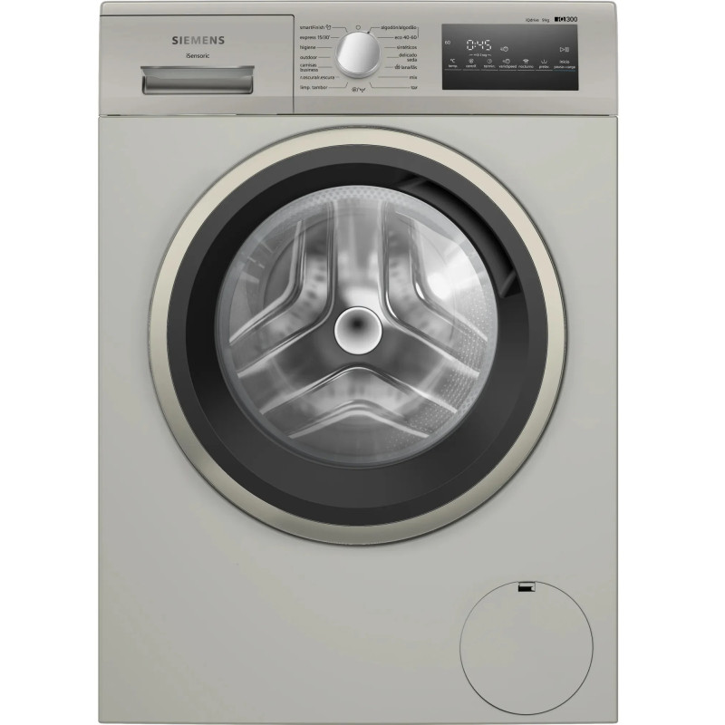 Lavadora Siemens WM14N29XEP - Clase A, 9 kg, 1400 rpm, 8 Programas, 72 dB, Gris 276918