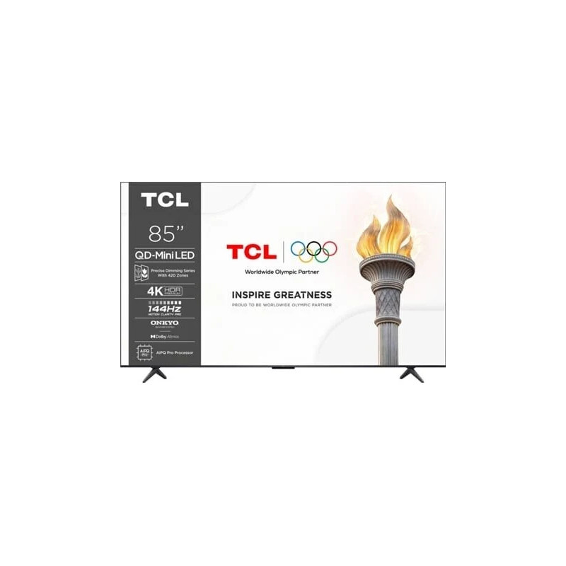 TV LED TCL 85" MiniLED 85C6K - 4K Ultra HD, Google TV, Sonido ONKYO 40 W, 144 Hz, HDR10+ 282708