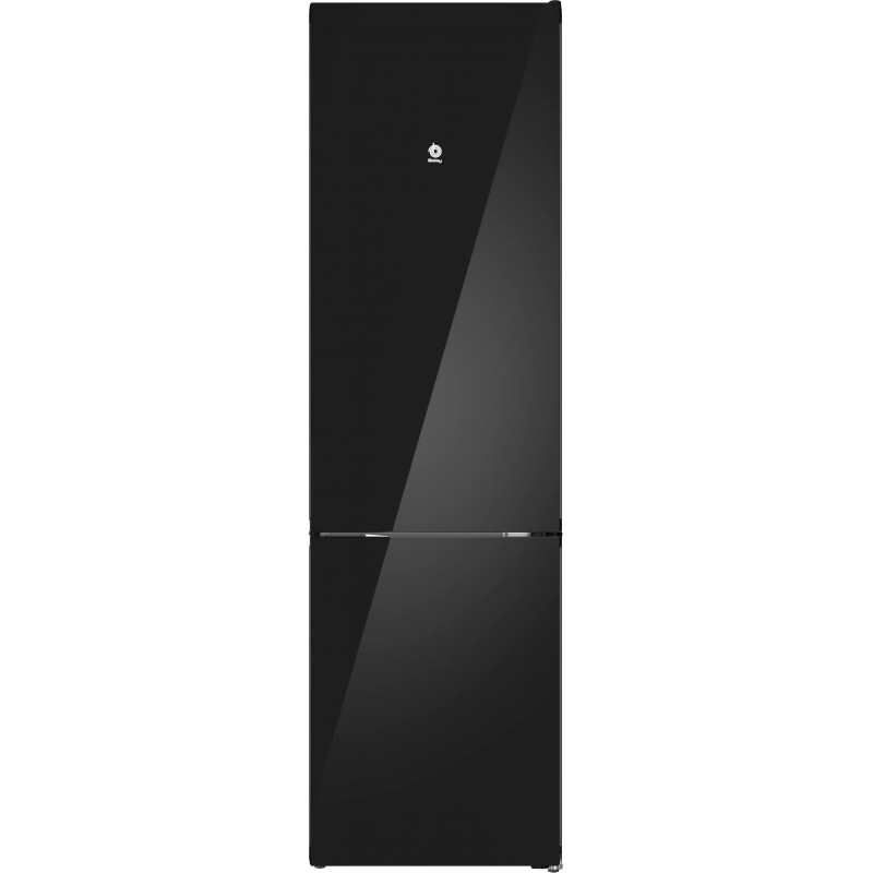 Frigorífico Combi Balay 3KFD855NI - 203x60cm, 368 litros, No Frost, Clase D, Cristal Negro 288481