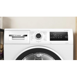 BOSCHSecadora Bomba de Calor Bosch WTR85V00ES - 8 kg, 62 dB, Clase D, 7 programas, Blanco