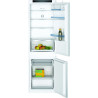 BOSCH Frigorífico Combi Integrable Bosch KIV86VSE0 - Clase E, 267 litros, 177x55 cm, Low Frost, Blanco
