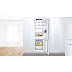 BOSCH Frigorífico Combi Integrable Bosch KIV86VSE0 - Clase E, 267 litros, 177x55 cm, Low Frost, Blanco