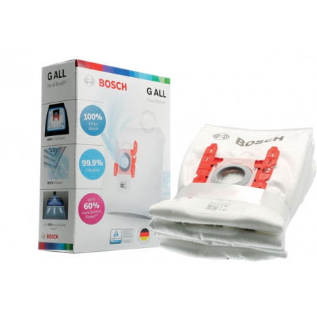 BOSCH 4 bolsas + micofiltro 17003048 BBZ41FGALL * 17000940, 00468383