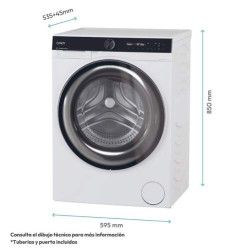 Lavadora Candy BS49B9S - 9kg, 1400 rpm, Clase A, 16 Programas, Display, , Blanco 279580