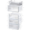 Frigorífico Combi Balay 3KFD855NI - 203x60cm, 368 litros, No Frost, Clase D, Cristal Negro 288481