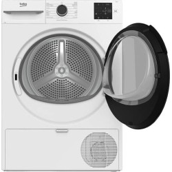 BEKO Secadora Bomba de Calor BM3T38230WB - 8 kg, 15 Programas, Clase D, Blanco