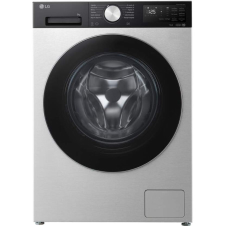 LG Lavadora F4X5009TSC - 9 kg, 1400 rpm, Clase A-40%, Platinum Steam, AI Direct Drive, 71 dB 300183
