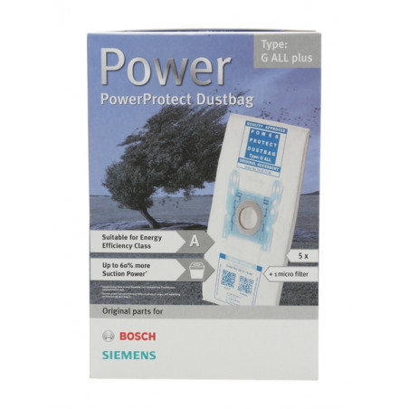 BOSCH SIEMENS Bolsa aspiradora PowerProtect PLUS.  00577549